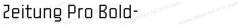Zeitung Pro Bold字体转换